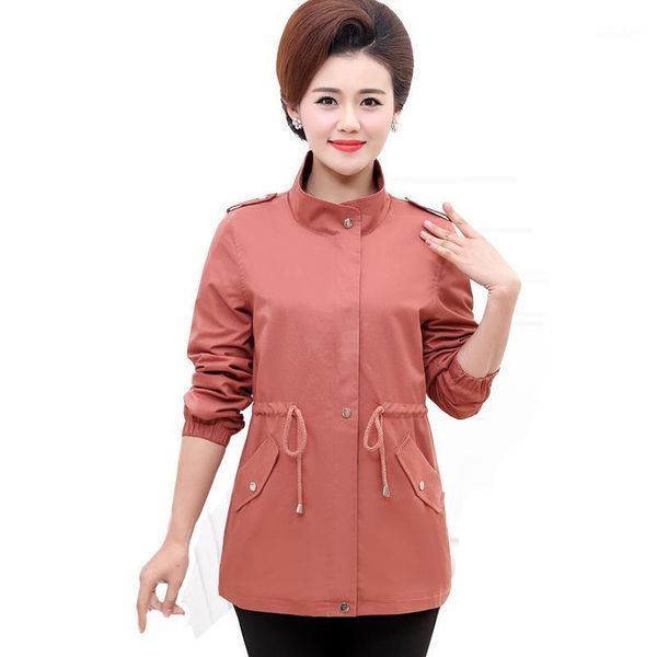 spring and autumn new middle-aged large size women's jacket jacket long temperament mom spring coat1, Black;brown
spring and autumn new middle-aged large size women's jacket jacket long temperament mom spring coat1, Black;brown