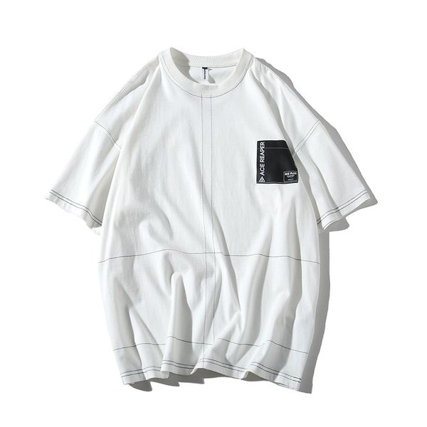 e-baihui 2021 round neck men's summer new style spool stitch pocket men's short-sleeved casual loose t-shirt at906, White;black
e-baihui 2021 round neck men's summer new style spool stitch pocket men's short-sleeved casual loose t-shirt at906, White;black