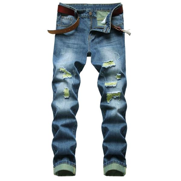 spring autumn new young students fashion streetwear design homens demin male jeans men, Blue
spring autumn new young students fashion streetwear design homens demin male jeans men, Blue