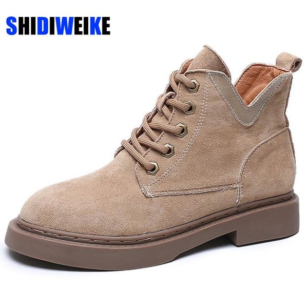 boots 2021 brand suede leather ankle lace-up autumn winter women round toe female motorcycle warm snow 43 ab723, Black
boots 2021 brand suede leather ankle lace-up autumn winter women round toe female motorcycle warm snow 43 ab723, Black