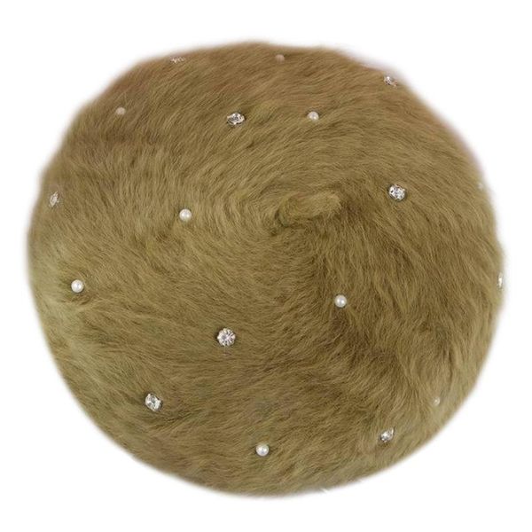 berets women winter fuzzy plush beret cap rhinestone pearl beading painter beanie hat 270d, Blue;gray
berets women winter fuzzy plush beret cap rhinestone pearl beading painter beanie hat 270d, Blue;gray