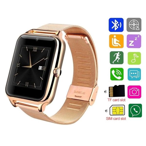 z60 bluetooth smart watch stainless steel smart bracelet support sim tf card camera fitness tracker smartwatch for men ios android phone, Slivery;brown
z60 bluetooth smart watch stainless steel smart bracelet support sim tf card camera fitness tracker smartwatch for men ios android phone, Slivery;brown