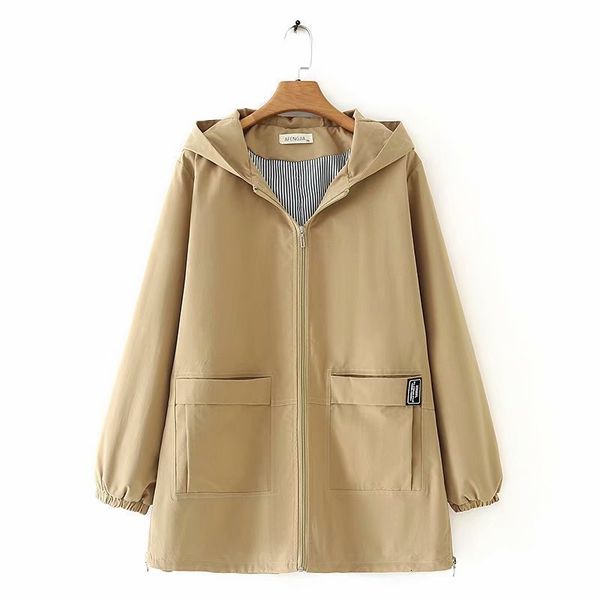 2021 new autumn europe and america large fat mm letter hooded loose women's coat 0fnp, Black;brown
2021 new autumn europe and america large fat mm letter hooded loose women's coat 0fnp, Black;brown