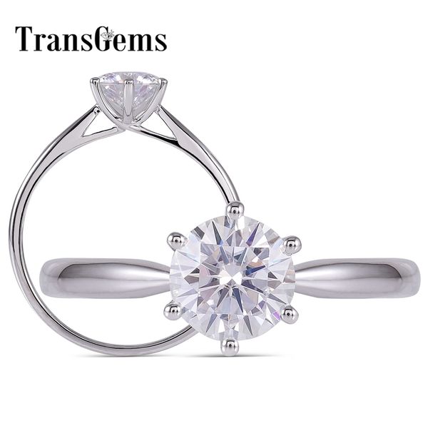 transgems 18k white gold 1ct carat diameter 6.5mm f color wedding engagement ring for women solitare ring gold y200620, Slivery;golden
transgems 18k white gold 1ct carat diameter 6.5mm f color wedding engagement ring for women solitare ring gold y200620, Slivery;golden