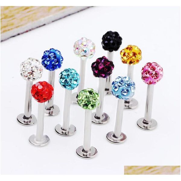 body jewelry l24 50pcs mix 10 colors body piercing jewelry shamballa disco ball labret s sqcurc beauty888, Black
body jewelry l24 50pcs mix 10 colors body piercing jewelry shamballa disco ball labret s sqcurc beauty888, Black