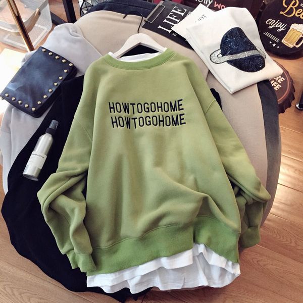 lautumn winter style plush warm and loose two piece sweater 200kg fat mm large women's long sleeve top, Black
lautumn winter style plush warm and loose two piece sweater 200kg fat mm large women's long sleeve top, Black