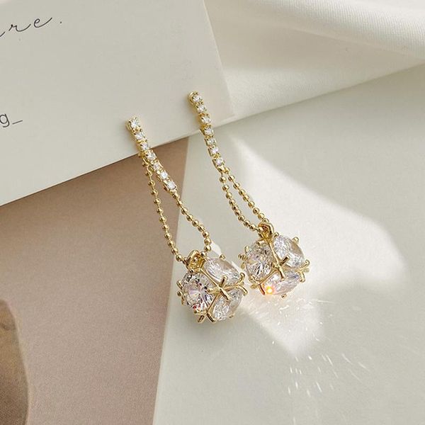 dangle & chandelier fashion s925 needle tassel chain earrings for women luxury jewelry korean version temperament inlay rhinest, Silver
dangle & chandelier fashion s925 needle tassel chain earrings for women luxury jewelry korean version temperament inlay rhinest, Silver