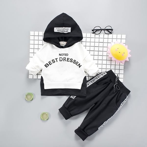 spring autumn toddler cotton clothes sets baby girl boy sport hooded t-shirt sweatshirt pants 2pcs children kids casual suits 201127, White
spring autumn toddler cotton clothes sets baby girl boy sport hooded t-shirt sweatshirt pants 2pcs children kids casual suits 201127, White