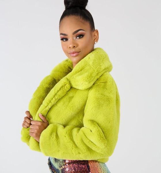 2020 european and american style solid color plush short candy-colored coat faux fur coat loose cardigan short jacket, Black
2020 european and american style solid color plush short candy-colored coat faux fur coat loose cardigan short jacket, Black