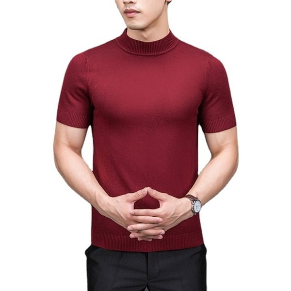 2020 brand new autumn men's pure color semi-high collar knitted for male half-sleeved sweater 8uy, Black
2020 brand new autumn men's pure color semi-high collar knitted for male half-sleeved sweater 8uy, Black