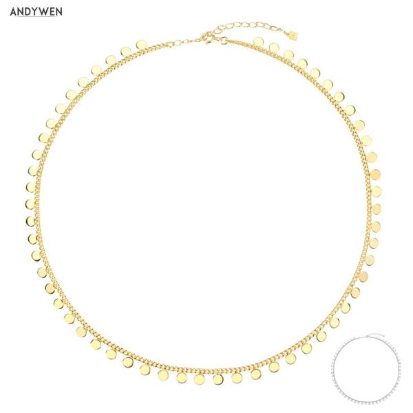 andywen 925 sterling silver gold coins charms choker necklace choker 2020 round beads fine jewelry party long chain jewels
andywen 925 sterling silver gold coins charms choker necklace choker 2020 round beads fine jewelry party long chain jewels
