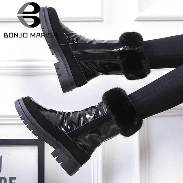 boots bonjomarisa lady round toe mid calf waterproof platform snowboots women casual short plush pleated shoes woman, Black
boots bonjomarisa lady round toe mid calf waterproof platform snowboots women casual short plush pleated shoes woman, Black