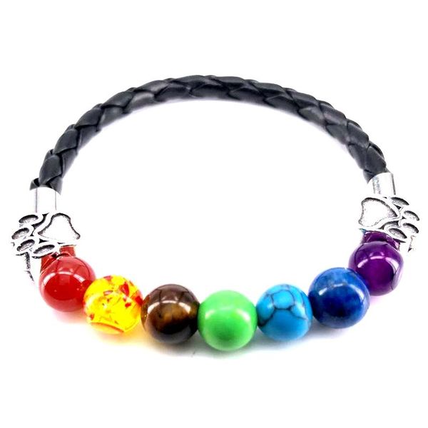 beaded, strands 2021 hand made pu leather bracelet 7 chakra men women dog charm bangle for pet lovers jewelry gift b18081, Black
beaded, strands 2021 hand made pu leather bracelet 7 chakra men women dog charm bangle for pet lovers jewelry gift b18081, Black