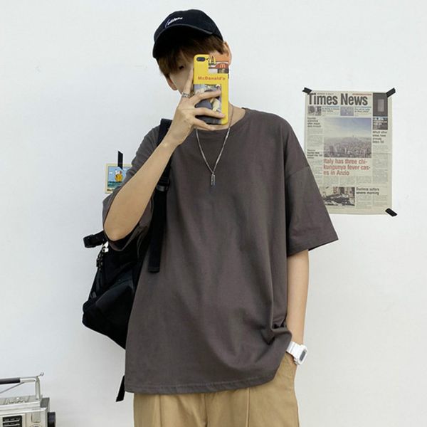 short-sleeved t shirt men's solid bottoming clothing loose casual men t-shirt cool thin summer wholesale kg-1728, White;black
short-sleeved t shirt men's solid bottoming clothing loose casual men t-shirt cool thin summer wholesale kg-1728, White;black
