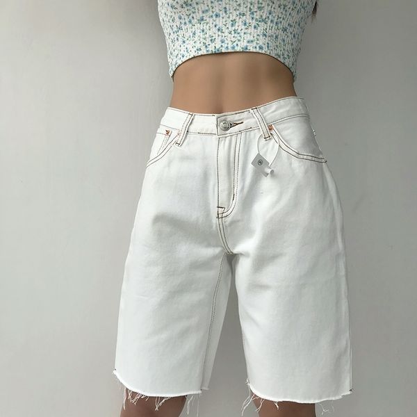 bermuda women new trendy high waist loose straight white summer denim shorts y200822, Blue
bermuda women new trendy high waist loose straight white summer denim shorts y200822, Blue
