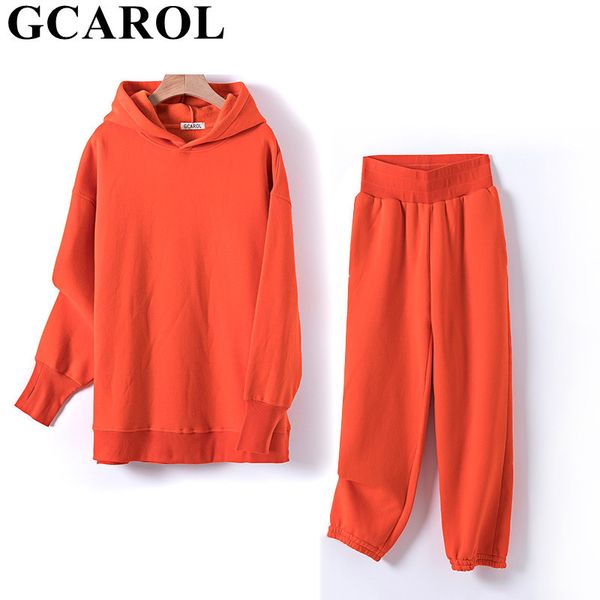 gcarol fall winter women sets extra long hooded suits 80% cotton fleece oversized boyfriend sweatshirt elastic waist harem pants q1211, Gray
gcarol fall winter women sets extra long hooded suits 80% cotton fleece oversized boyfriend sweatshirt elastic waist harem pants q1211, Gray