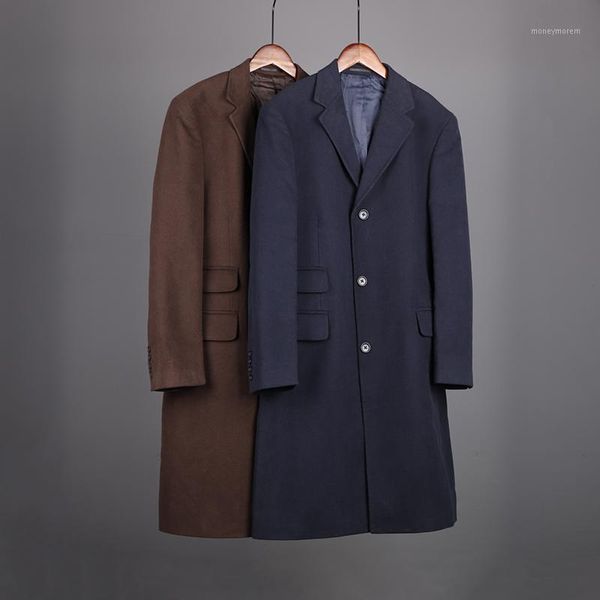 men's wool & blends winter men fashion single breasted woolen fabric long design formal style coat male trendy color thermal businessma, Black
men's wool & blends winter men fashion single breasted woolen fabric long design formal style coat male trendy color thermal businessma, Black