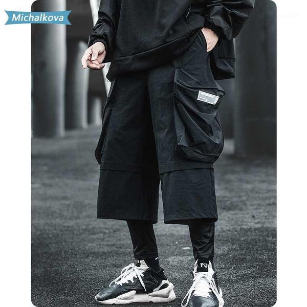 men's pants big pocket fake two piece cargo baggy spring autumn hip hop punk harem mens streetwear joggers black michalkova1
men's pants big pocket fake two piece cargo baggy spring autumn hip hop punk harem mens streetwear joggers black michalkova1
