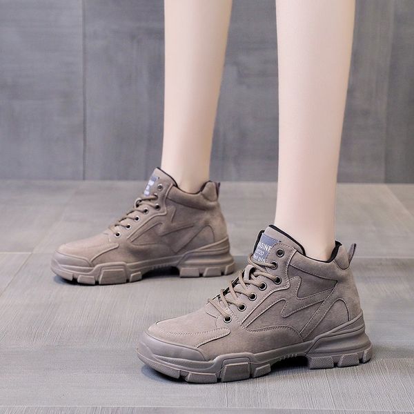 women of vintage suede combat autumn 2020 flat heels lace up to casual shoes dwaterproof woman water ankle boots, Black
women of vintage suede combat autumn 2020 flat heels lace up to casual shoes dwaterproof woman water ankle boots, Black