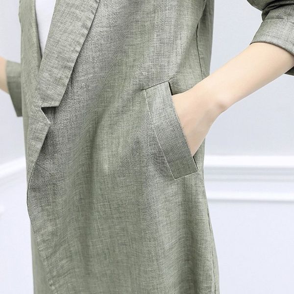 women casual cotton linen blazer two piece set elegant ladies office work conjunto feminino elastic waist pants long jacket suit q1215, White;black
women casual cotton linen blazer two piece set elegant ladies office work conjunto feminino elastic waist pants long jacket suit q1215, White;black