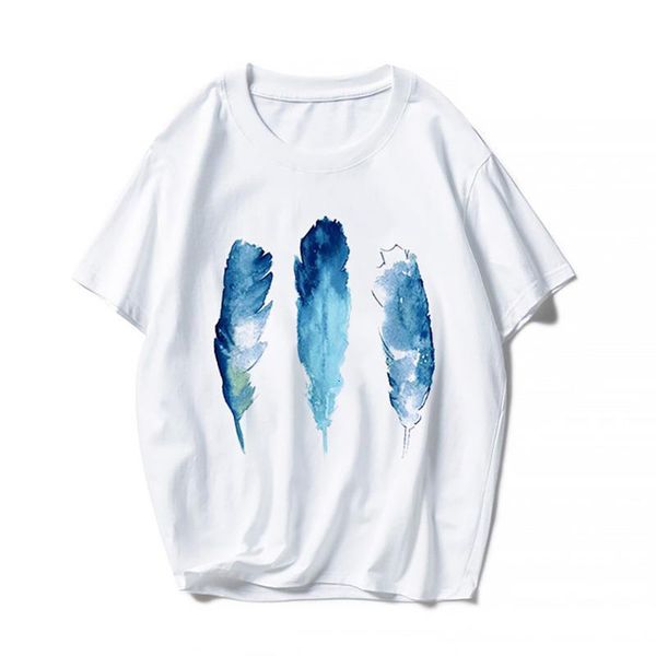 feather ladies casual summer t-shirt new fashion ladies white t-shirt short sleeve harajuku t-shirt coat
feather ladies casual summer t-shirt new fashion ladies white t-shirt short sleeve harajuku t-shirt coat