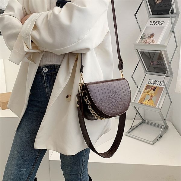fashion alligator saddle women shoulder bags designer wide strap messenger bag luxury leather crossbody bag vintage small purses
fashion alligator saddle women shoulder bags designer wide strap messenger bag luxury leather crossbody bag vintage small purses
