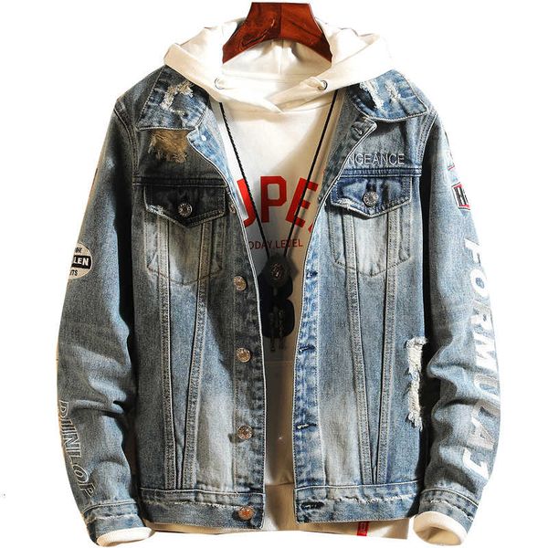 2021 men's casual bomber jacket mens hip hop retro denim jacket street style fashion coat for man casual vintage hole jacket, Black;brown
2021 men's casual bomber jacket mens hip hop retro denim jacket street style fashion coat for man casual vintage hole jacket, Black;brown