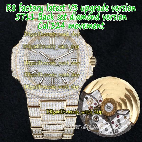 eternity r8f v3 upgrade-version cal.324 s c automatic iced out full diamond inlay gold case sport 5711 diamonds dial 5719 mens-watch sport, Slivery;brown
eternity r8f v3 upgrade-version cal.324 s c automatic iced out full diamond inlay gold case sport 5711 diamonds dial 5719 mens-watch sport, Slivery;brown