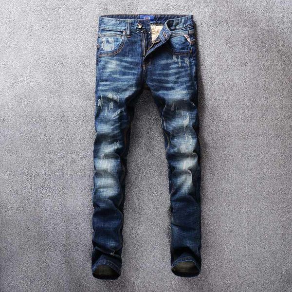 2020 autumn winter fashion men jeans dark blue color slim fit distressed ripped jeans for men streetwear classical homme1
2020 autumn winter fashion men jeans dark blue color slim fit distressed ripped jeans for men streetwear classical homme1