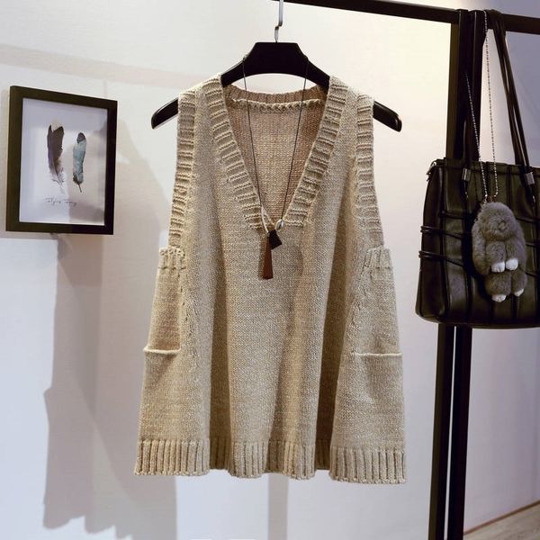 v-neck loose a-line sweater vest women sleeveless ruched solid color fashion casual pullover sweater vest female spring autumn 201030, White
v-neck loose a-line sweater vest women sleeveless ruched solid color fashion casual pullover sweater vest female spring autumn 201030, White