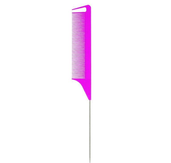 professional fine-tooth hair comb with stainless steel metal rat tail woman anti-static hairbrush hairdress bbyhhf sweet07, Silver
professional fine-tooth hair comb with stainless steel metal rat tail woman anti-static hairbrush hairdress bbyhhf sweet07, Silver