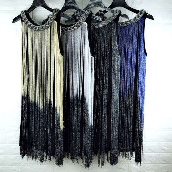 wrap off hip shoulder gradient tassel medium length celebrity dress women fashion, Black;gray
wrap off hip shoulder gradient tassel medium length celebrity dress women fashion, Black;gray