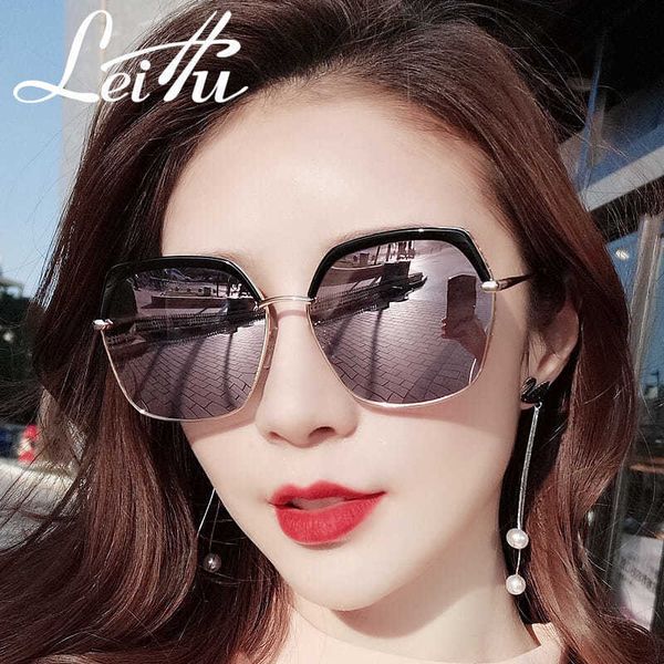 sunglasses female star style round big face polarizing anti ultraviolet, Black
sunglasses female star style round big face polarizing anti ultraviolet, Black