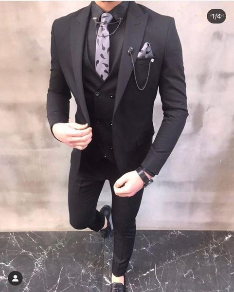 4 colors choices costume homme men suits wedding tuxedos groom slim fit blazer terno masculino 3 pieces jacket pant vest1, White;black
4 colors choices costume homme men suits wedding tuxedos groom slim fit blazer terno masculino 3 pieces jacket pant vest1, White;black