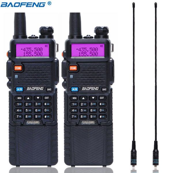 walkie talkie 2pcs baofeng uv-5r 5watts high powerful vhf uhf dual 136-174mhz 400-520mhz band 10km rang uv5rcb+na-771 antenna
walkie talkie 2pcs baofeng uv-5r 5watts high powerful vhf uhf dual 136-174mhz 400-520mhz band 10km rang uv5rcb+na-771 antenna