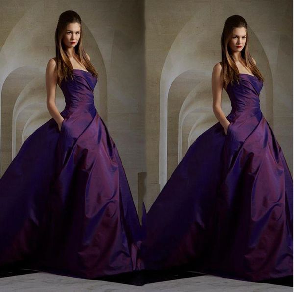 simple strapless satin prom dresses with pockets 2021 pleats long purple formal evening gowns aline women special occasion dress, Black
simple strapless satin prom dresses with pockets 2021 pleats long purple formal evening gowns aline women special occasion dress, Black