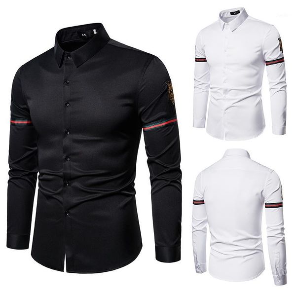2020 new summer men's long sleeve casual and breathable solid color men's shirt d5131, White;black
2020 new summer men's long sleeve casual and breathable solid color men's shirt d5131, White;black