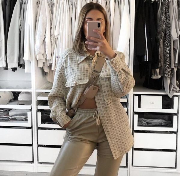 women's jackets bomber special offer wide-waisted full jaquetas feminino casaco jacket 2021 pearl buckle polyester casual plaid, Black;brown
women's jackets bomber special offer wide-waisted full jaquetas feminino casaco jacket 2021 pearl buckle polyester casual plaid, Black;brown