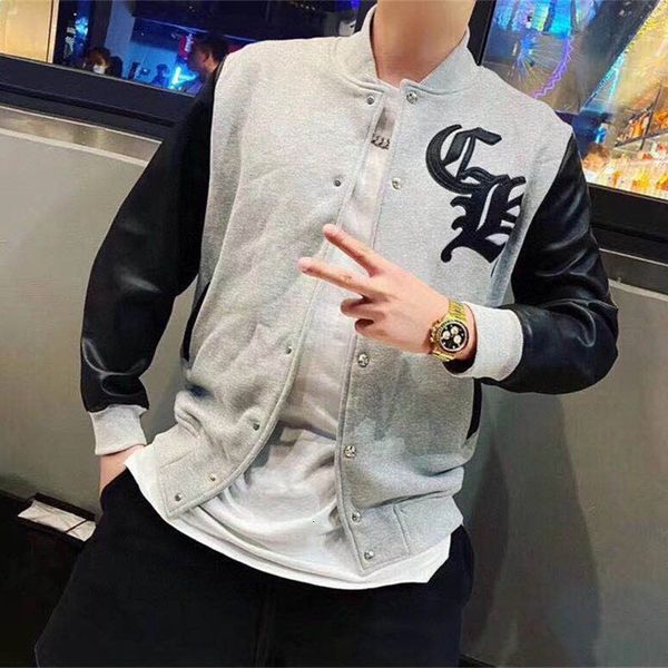 fashion brand ch croxin jacket men's 20 autumn and winter new thickened leather matching leisure trend slim color matching jacket men&#, Black;gray
fashion brand ch croxin jacket men's 20 autumn and winter new thickened leather matching leisure trend slim color matching jacket men&#, Black;gray