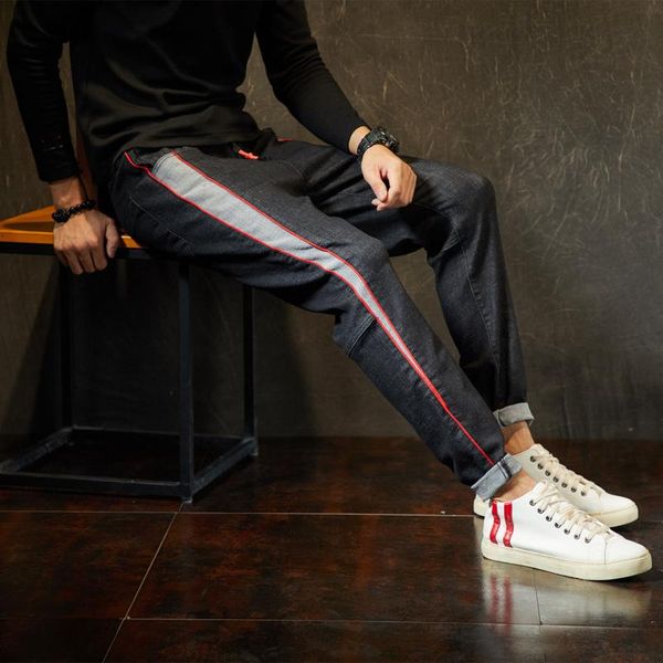 plus size 5xl 6xl 7xl indoor men thin elastic solid black jeans men's jeans male stretch hip hop denim homme, Blue
plus size 5xl 6xl 7xl indoor men thin elastic solid black jeans men's jeans male stretch hip hop denim homme, Blue