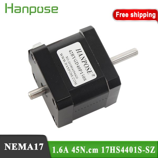 nema17 stepper motor 1.7a 40n.cm 42x40mm 17hs4401s-sz two aixs motor laser 42 motor for 3d printer monitor equipment
nema17 stepper motor 1.7a 40n.cm 42x40mm 17hs4401s-sz two aixs motor laser 42 motor for 3d printer monitor equipment