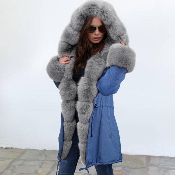 women's outerwear 2020 autumn and winter new plus velvet warmth and thick mid length cotton coat fur collar coat plus size, Black
women's outerwear 2020 autumn and winter new plus velvet warmth and thick mid length cotton coat fur collar coat plus size, Black