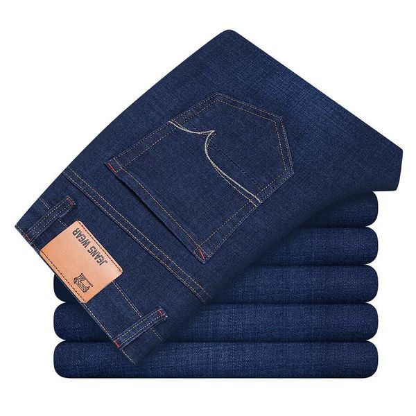2021 spring brand clothing classic pocket men straight slim denim jeans comfortable cotton stretch business casual fashion jeans, Blue
2021 spring brand clothing classic pocket men straight slim denim jeans comfortable cotton stretch business casual fashion jeans, Blue