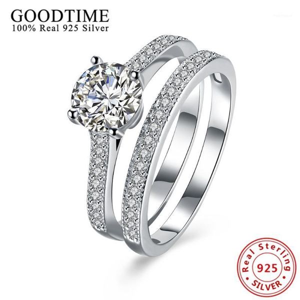 cluster rings solid 925 sterling silver wedding bridal sets ring fashion trendy style jewelry princess cubic zirconia finger women anel1, Golden;silver
cluster rings solid 925 sterling silver wedding bridal sets ring fashion trendy style jewelry princess cubic zirconia finger women anel1, Golden;silver