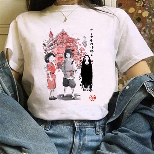 female t shirt cartoon totoro t shirt thousand and chihiro printed studio ghibli tshirt japanese anime graphics harajuku, White
female t shirt cartoon totoro t shirt thousand and chihiro printed studio ghibli tshirt japanese anime graphics harajuku, White