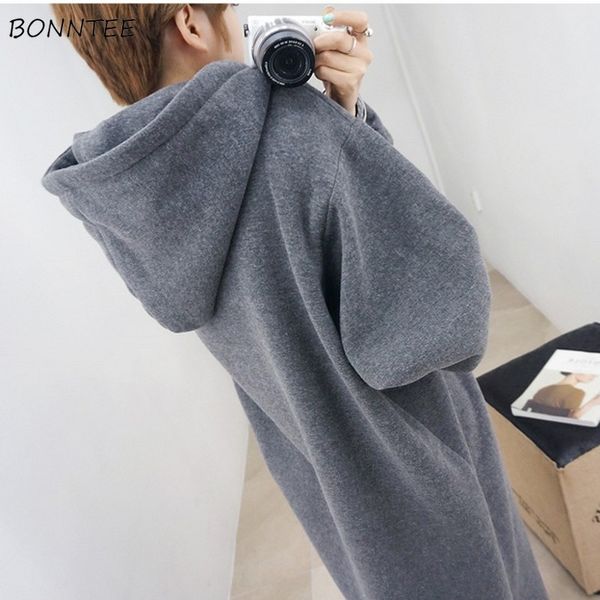 hoodies women winter loose elegant large size ulzzang thicken solid students lovely womens korean style soft sweatshirts ladies y200915, Black
hoodies women winter loose elegant large size ulzzang thicken solid students lovely womens korean style soft sweatshirts ladies y200915, Black