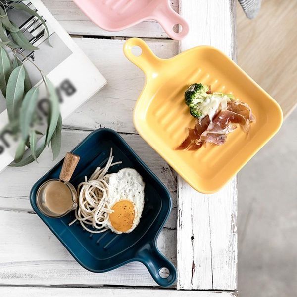 solid handle ceramic plate round square irregular glaze porcelain baking plate western steak tray dessert dishes
solid handle ceramic plate round square irregular glaze porcelain baking plate western steak tray dessert dishes