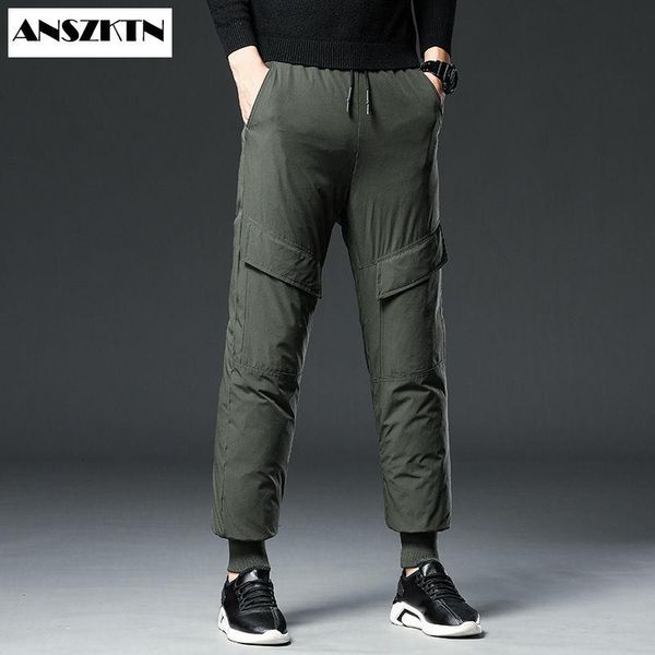 anszktn new white duck cold-proof pants 2020 winter straight outside wear business pants warm duck down padded trousers, Black
anszktn new white duck cold-proof pants 2020 winter straight outside wear business pants warm duck down padded trousers, Black