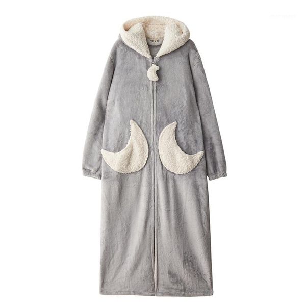 women's sleepwear women's nightgown female autumn winter fashion sweet syle star pocket hooded long robe thicken nightrobes1, Black;red
women's sleepwear women's nightgown female autumn winter fashion sweet syle star pocket hooded long robe thicken nightrobes1, Black;red