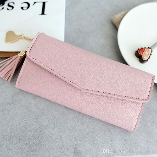hbp 2019 fashion womens wallets simple tassel purses black white gray long section clutch wallet soft pu leather money bag carteras, Red;black
hbp 2019 fashion womens wallets simple tassel purses black white gray long section clutch wallet soft pu leather money bag carteras, Red;black